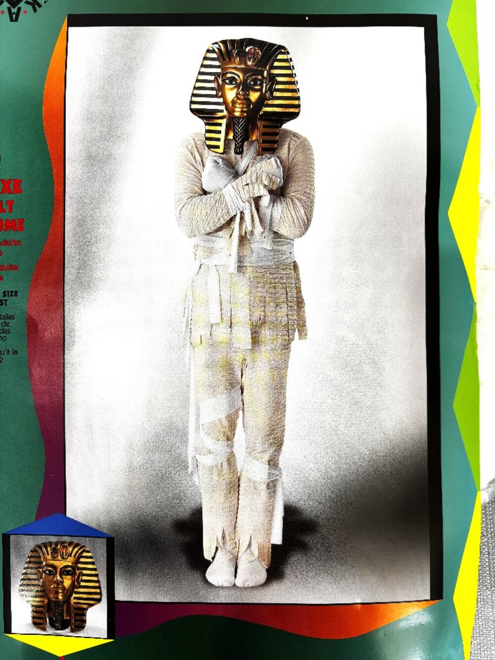 Disguise Mummy Costume w/ Mask Men's Adult  NWT VTG NOS 2001